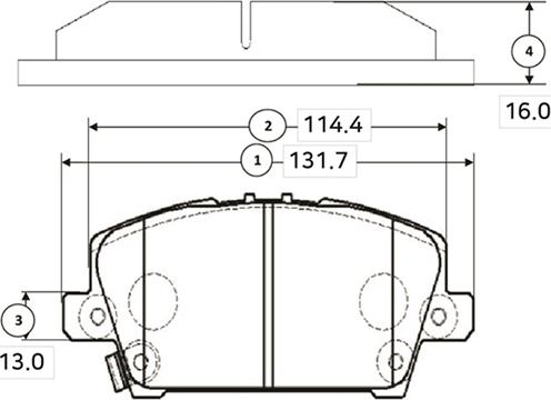 CTR GK0342 - Комплект спирачно феродо, дискови спирачки vvparts.bg