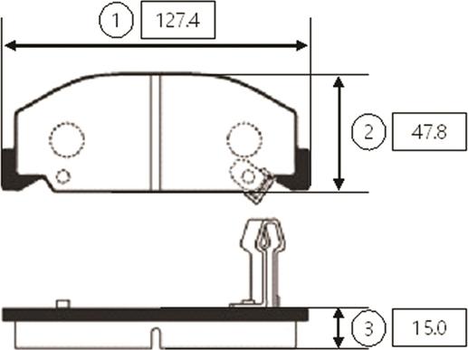 CTR GK0356 - Комплект спирачно феродо, дискови спирачки vvparts.bg