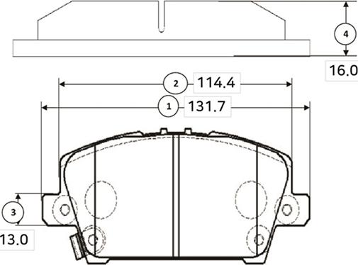 CTR GK0388 - Комплект спирачно феродо, дискови спирачки vvparts.bg