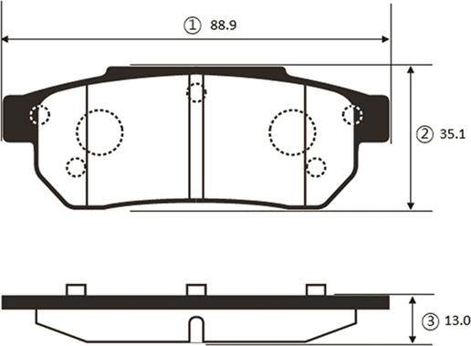 CTR GK0334 - Комплект спирачно феродо, дискови спирачки vvparts.bg