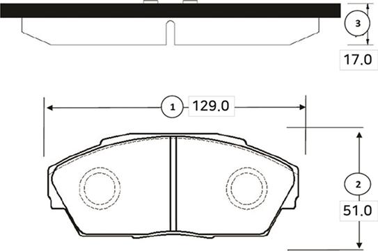 CTR GK0326 - Комплект спирачно феродо, дискови спирачки vvparts.bg