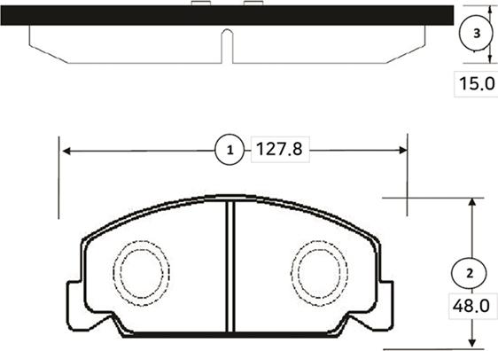 CTR GK0322 - Комплект спирачно феродо, дискови спирачки vvparts.bg