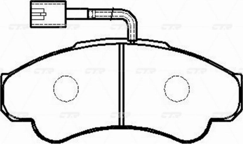 CTR GK0235 - Комплект спирачно феродо, дискови спирачки vvparts.bg