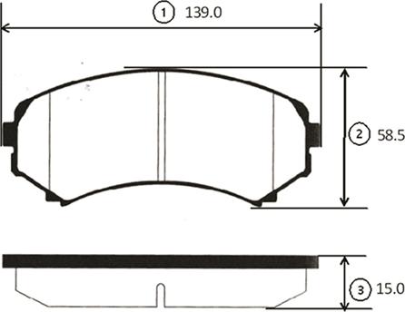 CTR GK0706 - Комплект спирачно феродо, дискови спирачки vvparts.bg