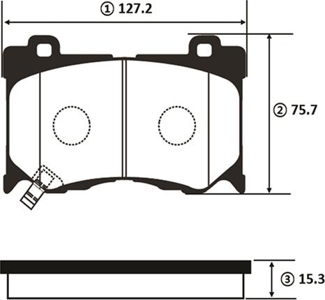 CTR GK0739 - Комплект спирачно феродо, дискови спирачки vvparts.bg