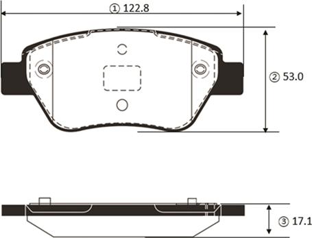 CTR GK1444 - Комплект спирачно феродо, дискови спирачки vvparts.bg