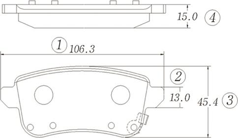 CTR GK1401 - Комплект спирачно феродо, дискови спирачки vvparts.bg