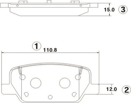 CTR GK1408 - Комплект спирачно феродо, дискови спирачки vvparts.bg