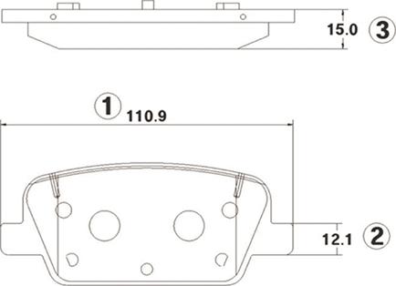 CTR GK1410 - Комплект спирачно феродо, дискови спирачки vvparts.bg