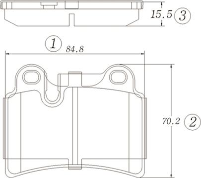 CTR GK1477 - Комплект спирачно феродо, дискови спирачки vvparts.bg