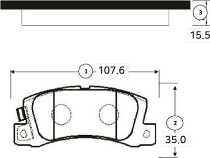 CTR GK1094 - Комплект спирачно феродо, дискови спирачки vvparts.bg