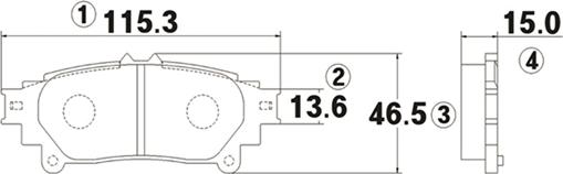 CTR GK1085 - Комплект спирачно феродо, дискови спирачки vvparts.bg