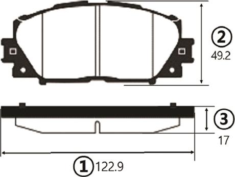 CTR GK1081 - Комплект спирачно феродо, дискови спирачки vvparts.bg