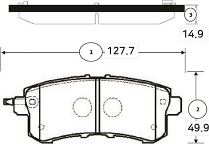 CTR GK1356 - Комплект спирачно феродо, дискови спирачки vvparts.bg