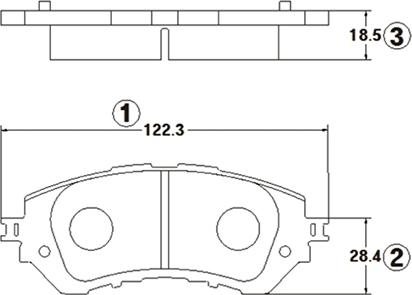 CTR GK1365 - Комплект спирачно феродо, дискови спирачки vvparts.bg