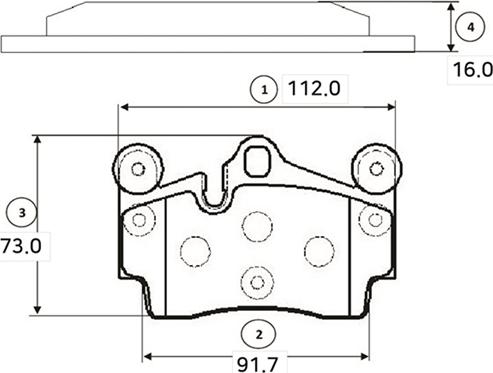 CTR GK1300 - Комплект спирачно феродо, дискови спирачки vvparts.bg