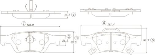 CTR GK1330 - Комплект спирачно феродо, дискови спирачки vvparts.bg