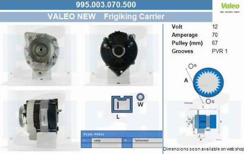 PSH 995.003.070.500 - Генератор vvparts.bg