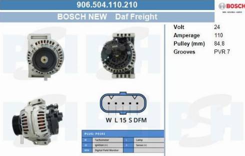 PSH 906.504.110.210 - Генератор vvparts.bg