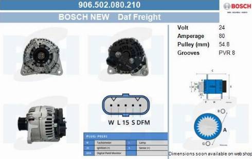 PSH 906.502.080.210 - Генератор vvparts.bg