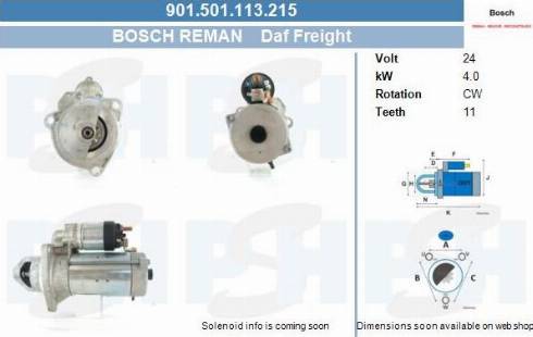 PSH 901.501.113.215 - Стартер vvparts.bg