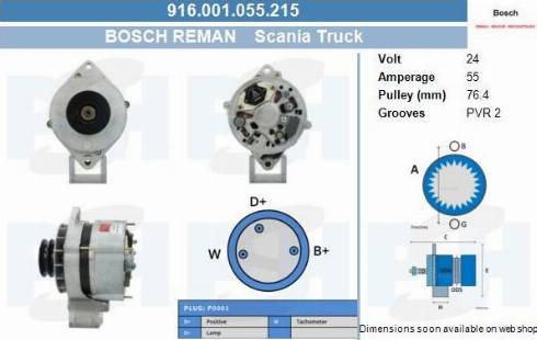 PSH 916.001.055.215 - Генератор vvparts.bg