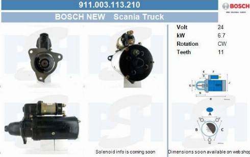 PSH 911.003.113.210 - Стартер vvparts.bg