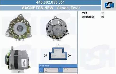 PSH 445.002.055.351 - Генератор vvparts.bg