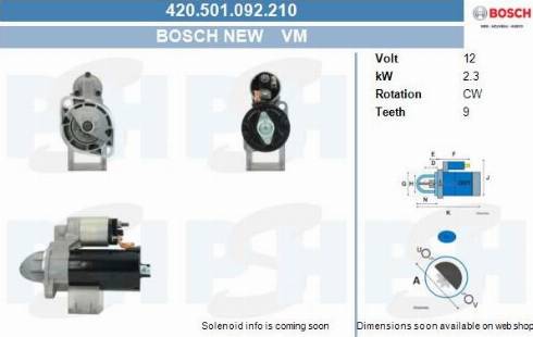 PSH 420.501.092.210 - Стартер vvparts.bg