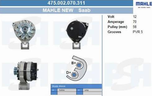 PSH 475.002.070.311 - Генератор vvparts.bg