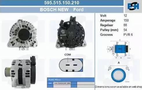 PSH 595.515.150.210 - Генератор vvparts.bg