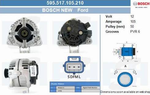 PSH 595.517.105.210 - Генератор vvparts.bg