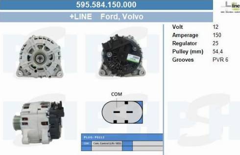 PSH 595.584.150.000 - Генератор vvparts.bg