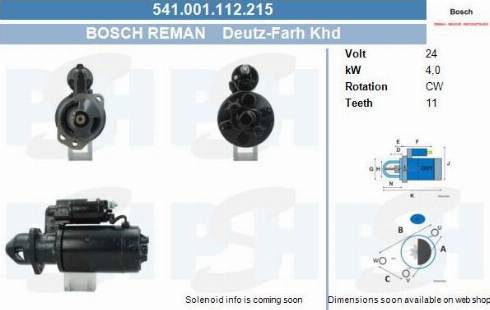 PSH 541.001.112.215 - Стартер vvparts.bg