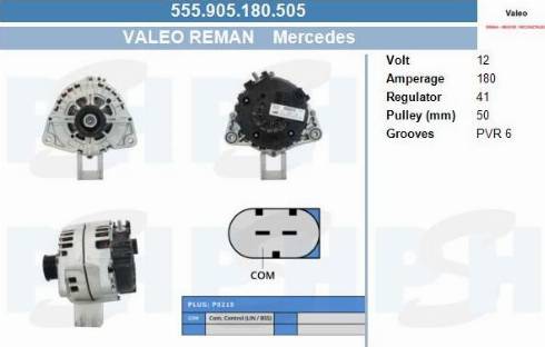 PSH 555.905.180.505 - Генератор vvparts.bg