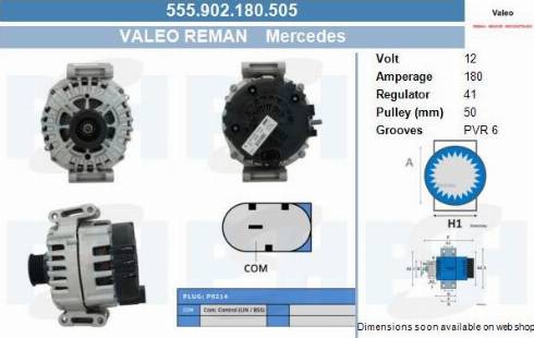 PSH 555.902.180.505 - Генератор vvparts.bg