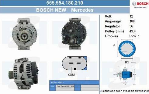 PSH 555.554.180.210 - Генератор vvparts.bg