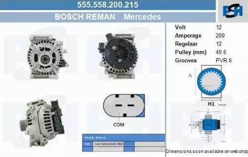 PSH 555.558.200.215 - Генератор vvparts.bg