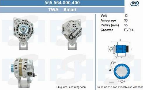 PSH 555.564.090.400 - Генератор vvparts.bg