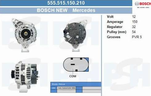 PSH 555.515.150.210 - Генератор vvparts.bg