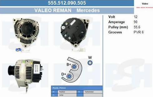 PSH 555.512.090.505 - Генератор vvparts.bg