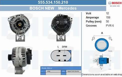 PSH 555.534.150.210 - Генератор vvparts.bg