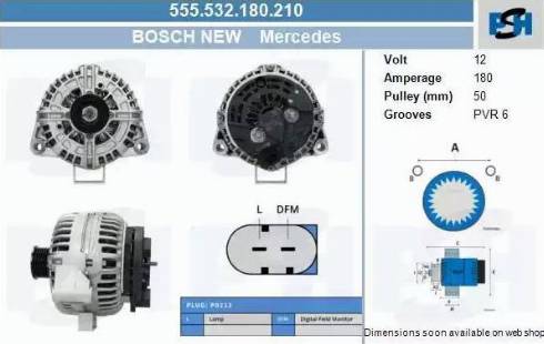 PSH 555.532.180.210 - Генератор vvparts.bg