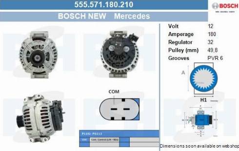 PSH 555.571.180.210 - Генератор vvparts.bg