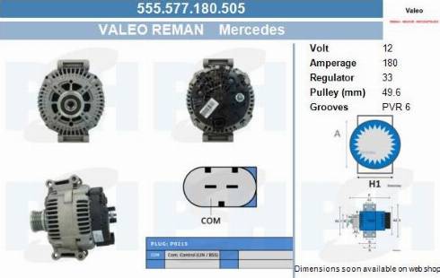 PSH 555.577.180.505 - Генератор vvparts.bg