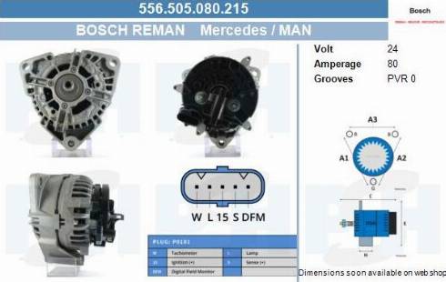 PSH 556.505.080.215 - Генератор vvparts.bg