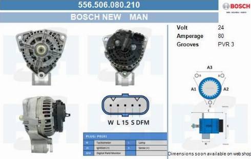 PSH 556.506.080.210 - Генератор vvparts.bg