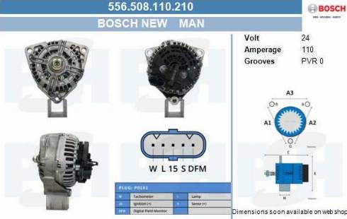 PSH 556.508.110.210 - Генератор vvparts.bg