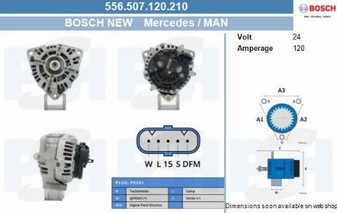 PSH 556.507.120.210 - Генератор vvparts.bg