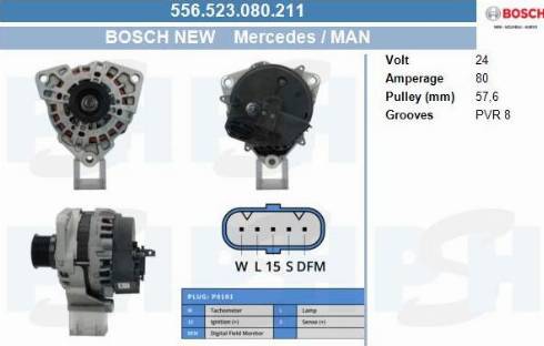 PSH 556.523.080.211 - Генератор vvparts.bg